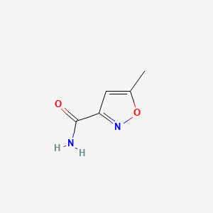 molecular formula C5H6N2O2 B1215236 5-甲基异噁唑-3-甲酰胺 CAS No. 3445-52-1