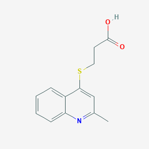 molecular formula C13H13NO2S B12152454 3-[(2-Methylquinolin-4-yl)sulfanyl]propanoic acid 