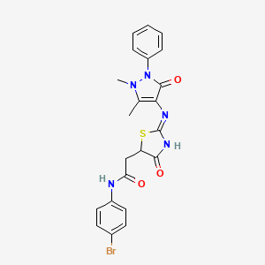 molecular formula C22H20BrN5O3S B12152501 C22H20BrN5O3S 