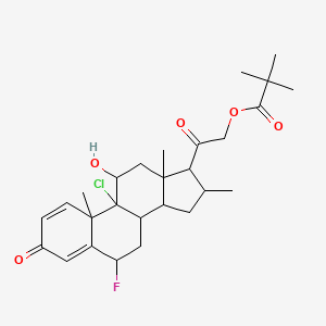molecular formula C27H36ClFO5 B1215259 Cloderm 