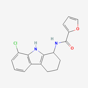 N-(8-chloro-2,3,4,9-tetrahydro-1H-carbazol-1-yl)furan-2-carboxamide