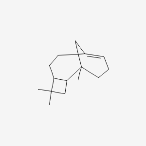 molecular formula C15H24 B1215261 1S,2S,5R-1,4,4 Trimethyltricyclo[6.3.1.0(2,5)]dodec-8(9)-ene 