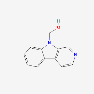 molecular formula C12H10N2O B1215269 9-羟甲基-β-咔啉 CAS No. 21373-43-3