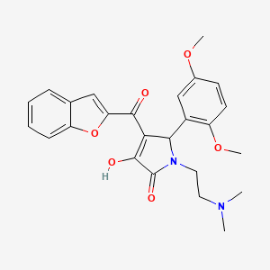 4-(Benzo[d]furan-2-ylcarbonyl)-5-(2,5-dimethoxyphenyl)-1-[2-(dimethylamino)eth yl]-3-hydroxy-3-pyrrolin-2-one