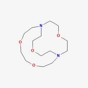 molecular formula C14H28N2O4 B1215294 4,7,13,18-Tetraoxa-1,10-diazabicyclo[8.5.5]icosane CAS No. 31250-06-3