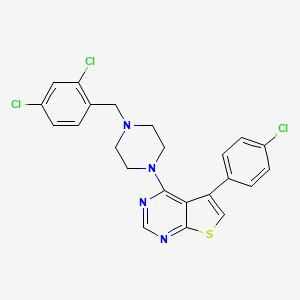 5-(4-Chlorophenyl)-4-[4-(2,4-dichlorobenzyl)piperazin-1-yl]thieno[2,3-d]pyrimidine