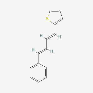 molecular formula C14H12S B12153162 1-Phenyl-4-(2-thienyl)-1,3-butadiene 