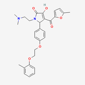 1-[2-(dimethylamino)ethyl]-3-hydroxy-4-[(5-methylfuran-2-yl)carbonyl]-5-{4-[2-(2-methylphenoxy)ethoxy]phenyl}-1,5-dihydro-2H-pyrrol-2-one