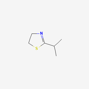 B1215331 Thiazole, 4,5-dihydro-2-(1-methylethyl)- CAS No. 45533-49-1
