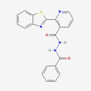 2-(1,3-benzothiazol-2-yl)-N'-(phenylcarbonyl)pyridine-3-carbohydrazide