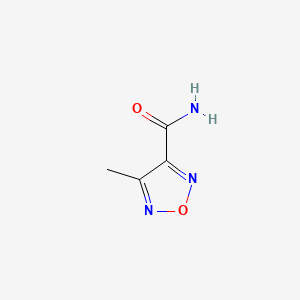 molecular formula C4H5N3O2 B1215339 4-Methyl-1,2,5-oxadiazole-3-carboxamide CAS No. 32551-33-0