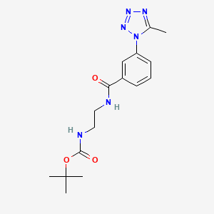 tert-butyl [2-({[3-(5-methyl-1H-tetrazol-1-yl)phenyl]carbonyl}amino)ethyl]carbamate