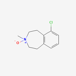 molecular formula C11H14ClNO B1215357 6-Chloro-3-methyl-2,3,4,5-tetrahydro-1H-3-benzazepine N-oxide CAS No. 98518-49-1