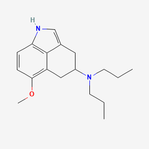 molecular formula C18H26N2O B1215359 6-methoxy-N,N-dipropyl-1,3,4,5-tetrahydrobenzo[cd]indol-4-amine 