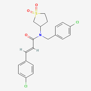 (2E)-N-(4-chlorobenzyl)-3-(4-chlorophenyl)-N-(1,1-dioxidotetrahydrothiophen-3-yl)prop-2-enamide