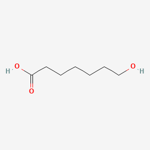 molecular formula C7H14O3 B1215387 7-羟基庚酸 CAS No. 3710-42-7