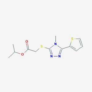 Methylethyl 2-(4-methyl-5-(2-thienyl)-1,2,4-triazol-3-ylthio)acetate