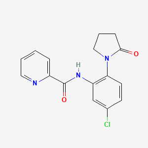 N-[5-chloro-2-(2-oxopyrrolidin-1-yl)phenyl]pyridine-2-carboxamide