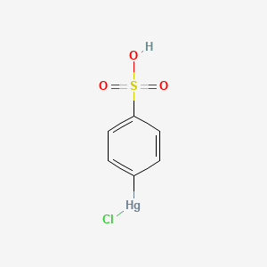 molecular formula C6H5ClHgO3S B1215401 Pcmbs CAS No. 554-77-8