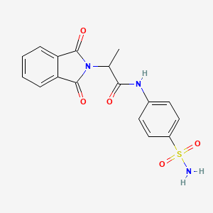 2-(1,3-dioxo-1,3-dihydro-2H-isoindol-2-yl)-N-(4-sulfamoylphenyl)propanamide