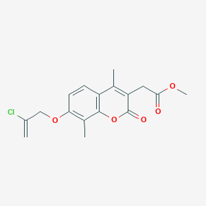 methyl {7-[(2-chloroprop-2-en-1-yl)oxy]-4,8-dimethyl-2-oxo-2H-chromen-3-yl}acetate