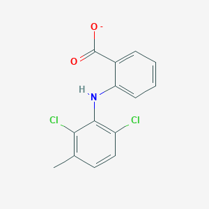 molecular formula C14H10Cl2NO2- B1215414 Meclodium 