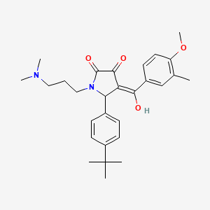 5-(4-tert-butylphenyl)-1-[3-(dimethylamino)propyl]-3-hydroxy-4-[(4-methoxy-3-methylphenyl)carbonyl]-1,5-dihydro-2H-pyrrol-2-one