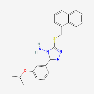 5-[3-(Methylethoxy)phenyl]-3-(naphthylmethylthio)-1,2,4-triazole-4-ylamine