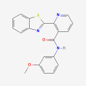 2-(1,3-benzothiazol-2-yl)-N-(3-methoxyphenyl)pyridine-3-carboxamide