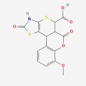 molecular formula C15H11NO6S2 B12154446 C15H11NO6S2 