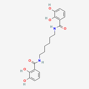 molecular formula C20H24N2O6 B1215446 N,N'-Hexane-1,4-Diylbis(2,3-Dihydroxybenzamide) CAS No. 73630-99-6