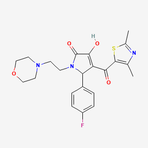 4-[(2,4-Dimethyl(1,3-thiazol-5-yl))carbonyl]-5-(4-fluorophenyl)-3-hydroxy-1-(2-morpholin-4-ylethyl)-3-pyrrolin-2-one