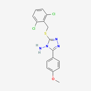 3-[(2,6-dichlorobenzyl)sulfanyl]-5-(4-methoxyphenyl)-4H-1,2,4-triazol-4-amine