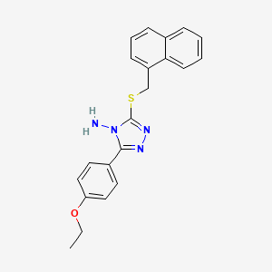 5-(4-Ethoxyphenyl)-3-(naphthylmethylthio)-1,2,4-triazole-4-ylamine