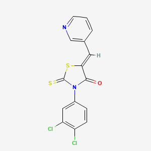 3-(3,4-Dichlorophenyl)-5-(3-pyridylmethylene)-2-thioxo-1,3-thiazolidin-4-one