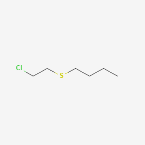 molecular formula C6H13ClS B1215470 2-Chloroethyl butyl sulfide CAS No. 4303-40-6