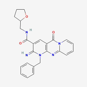 [2-imino-5-oxo-1-benzyl(1,6-dihydropyridino[1,2-a]pyridino[2,3-d]pyrimidin-3-y l)]-N-(oxolan-2-ylmethyl)carboxamide