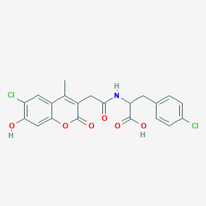 molecular formula C21H17Cl2NO6 B12154858 C21H17Cl2NO6 