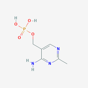 molecular formula C6H10N3O4P B1215499 (4-Amino-2-methylpyrimidin-5-YL)methyl dihydrogen phosphate 