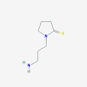 molecular formula C7H14N2S B012155 1-(3-Aminopropyl)pyrrolidine-2-thione CAS No. 104186-87-0