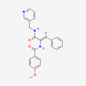 4-Methoxy-N-{2-phenyl-1-[(pyridin-3-ylmethyl)-carbamoyl]-vinyl}-benzamide