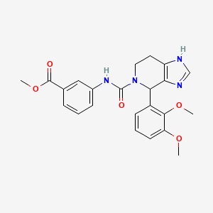 methyl 3-(4-(2,3-dimethoxyphenyl)-4,5,6,7-tetrahydro-3H-imidazo[4,5-c]pyridine-5-carboxamido)benzoate