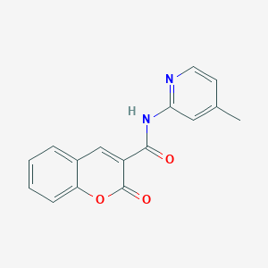 molecular formula C16H12N2O3 B12155127 N-(4-methylpyridin-2-yl)-2-oxochromene-3-carboxamide 