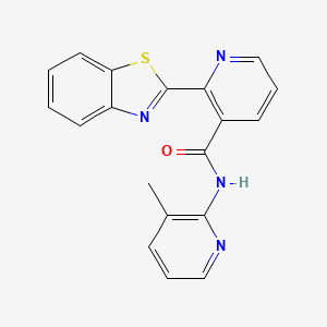 molecular formula C19H14N4OS B12155141 2-(1,3-benzothiazol-2-yl)-N-(3-methylpyridin-2-yl)pyridine-3-carboxamide 