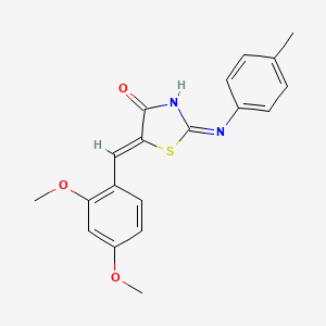 (5Z)-5-(2,4-dimethoxybenzylidene)-2-[(4-methylphenyl)amino]-1,3-thiazol-4(5H)-one