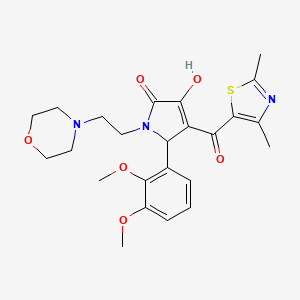 2-(2,3-dimethoxyphenyl)-3-(2,4-dimethyl-1,3-thiazole-5-carbonyl)-4-hydroxy-1-(2-morpholin-4-ylethyl)-2H-pyrrol-5-one