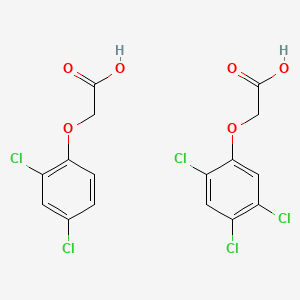 molecular formula C16H11Cl5O6 B1215516 2,4-D mixt. with 2,4,5-T CAS No. 8015-35-8