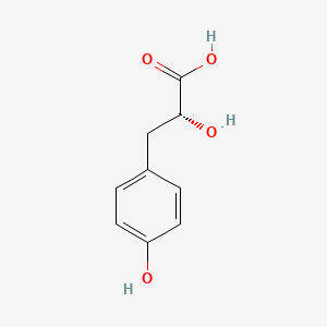 molecular formula C9H10O4 B1215527 (2R)-2-hidroxi-3-(4-hidroxifenil)propanoico CAS No. 89919-57-3