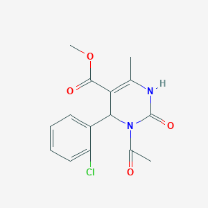 Methyl 1-acetyl-6-(2-chlorophenyl)-2-hydroxy-4-methyl-1,6-dihydropyrimidine-5-carboxylate