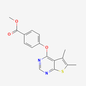 Methyl 4-[(5,6-dimethylthieno[2,3-d]pyrimidin-4-yl)oxy]benzoate